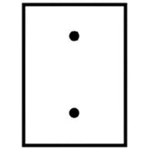 Leviton 83014-EXT 1-Gang Blank Box Mounted Wallplate with Gasket (Pkg 100)